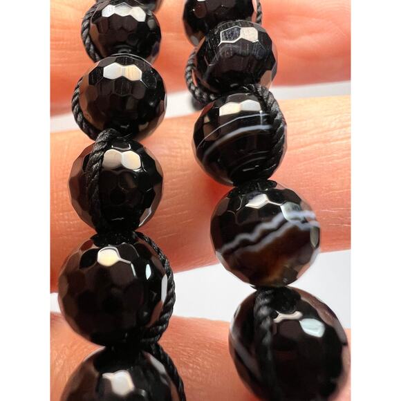 NEW Botswana agate necklace with sterling silver clasp - Picture 12 of 16